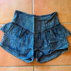 Denim shorts
